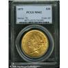 Image 3 : 1875 $20  MS62 PCGS. The thick and buttery luster i