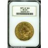 Image 3 : 1875-CC $20  MS60 NGC. Minimally abraded for the gr