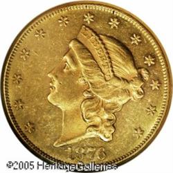 1876-CC $20  AU58 NGC. A wonderful collector coin t