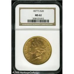 1877-S $20  MS62 NGC. There are remarkably few abra