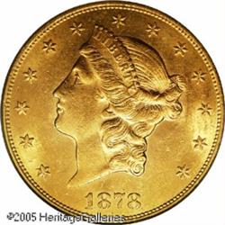 1878-CC $20  AU58 PCGS. The '78-CC is one of the mo