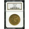 Image 1 : 1878-S $20  AU50 NGC. Lightly worn with moderate ab