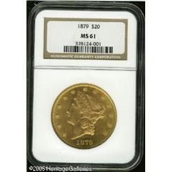 1879 $20  MS61 NGC. This is a lovely example for th