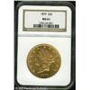 Image 1 : 1879 $20  MS61 NGC. This is a lovely example for th