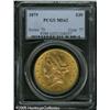 Image 3 : 1879 $20  MS62 PCGS. The 1879 is an unusual issue t