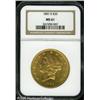 Image 1 : 1881-S $20  MS61 NGC. Orange-gold color glows throu