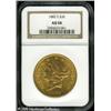 Image 1 : 1882-S $20  AU58 NGC. A nicely struck piece with ra