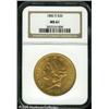 Image 1 : 1882-S $20  MS61 NGC. Frosty with soft orange-gold