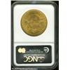 Image 2 : 1884-CC $20  AU58 NGC. Satiny and lustrous yellow-g