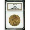 Image 1 : 1887-S $20  MS62 NGC. This is a lovely example that