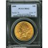 Image 1 : 1888 $20  MS62 PCGS. This slightly better date issu