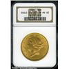 Image 1 : 1889 $20  MS62 NGC. Ex: Eagle Collection. This is a