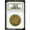 Image 1 : 1889-CC $20  AU50 NGC. The shimmering bright luster