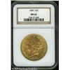 Image 1 : 1890 $20  MS62 NGC. This is a scarce issue that is