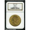 Image 1 : 1890-S $20  MS62 NGC. Lustrous with a number of sma