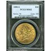 Image 1 : 1890-S $20  MS62 PCGS. Moderately abraded with rose