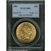 Image 3 : 1893 $20  MS63 PCGS. Elusive any finer, this low mi