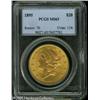Image 1 : 1895 $20  MS63 PCGS. Struck in yellow-gold with fai