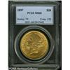 Image 1 : 1897 $20  MS60 PCGS. A crisply struck example, the