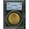Image 1 : 1897 $20  MS63 PCGS. Appealing with swirling mint l