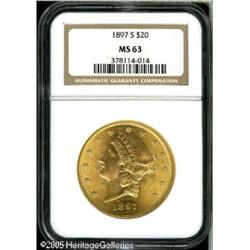 1897-S $20  MS63 NGC. This is a wonderful example w