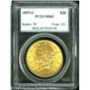 Image 1 : 1897-S $20  MS63 PCGS. Well struck design elements,