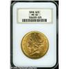 Image 1 : 1898 $20  MS62 NGC. Yellow-gold surfaces display ad
