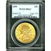 Image 1 : 1899 $20  MS63 PCGS. Sharply struck, with soft lust