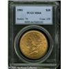 Image 1 : 1901 $20  MS64 PCGS. Well struck and yellow-gold co