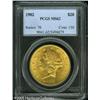 Image 1 : 1902 $20  MS62 PCGS. A lovely double eagle with sha
