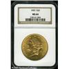Image 1 : 1903 $20  MS64 NGC. Bright, satiny surfaces with on
