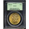 Image 3 : 1903-S $20  MS64 PCGS. A frosty and bright coin tha