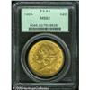 Image 1 : 1904 $20  MS62 PCGS. The reverse of this lustrous g
