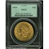 Image 1 : 1904 $20  MS62 PCGS. Orange-gold colored with corus