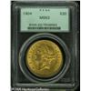 Image 1 : 1904 $20  MS62 PCGS. Yellow-gold colored with the d