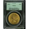 Image 1 : 1904 $20  MS62 PCGS. The reverse is relatively clea