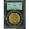 Image 1 : 1904 $20  MS62 PCGS. Orange-gold colored with shift