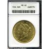 Image 1 : 1904 $20  MS62 ANACS. Sharply struck and fully lust
