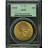Image 1 : 1904 $20  MS63 PCGS. Well defined with softly frost