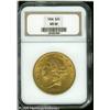 Image 1 : 1904 $20  MS63 NGC. Well struck, with peach-gold pa