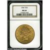 Image 1 : 1904 $20  MS64 NGC. A beautiful Double Eagle that h