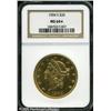 Image 1 : 1904-S $20  MS64   NGC. An intricately struck and