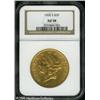 Image 1 : 1905-S $20  AU58 NGC. A near-Mint example of this s