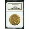 Image 1 : 1907 $20  MS63 NGC. A crisply struck apricot-gold t