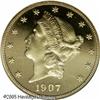 Image 1 : 1907 $20  PR65 Deep Cameo NGC. Crisply struck, the