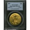 Image 3 : 1907 $20  High Relief, Wire Rim MS63 PCGS. A lovely