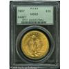 Image 1 : 1907 $20  Arabic Numerals MS63 PCGS. Well struck an