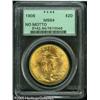 Image 1 : 1908 $20  No Motto MS64 PCGS. Well struck, with bra