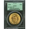 Image 1 : 1908 $20  No Motto MS65 PCGS. A Gem example of this