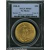 Image 1 : 1908-D $20  No Motto MS64 PCGS. A wonderfully matte